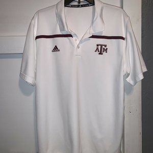Adidas Men's Adult Size XL Polo A&M Climacool White